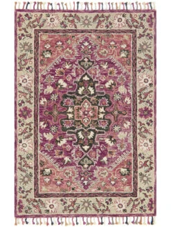 Zharah Raspberry/Taupe 9'3" X 13' Rug