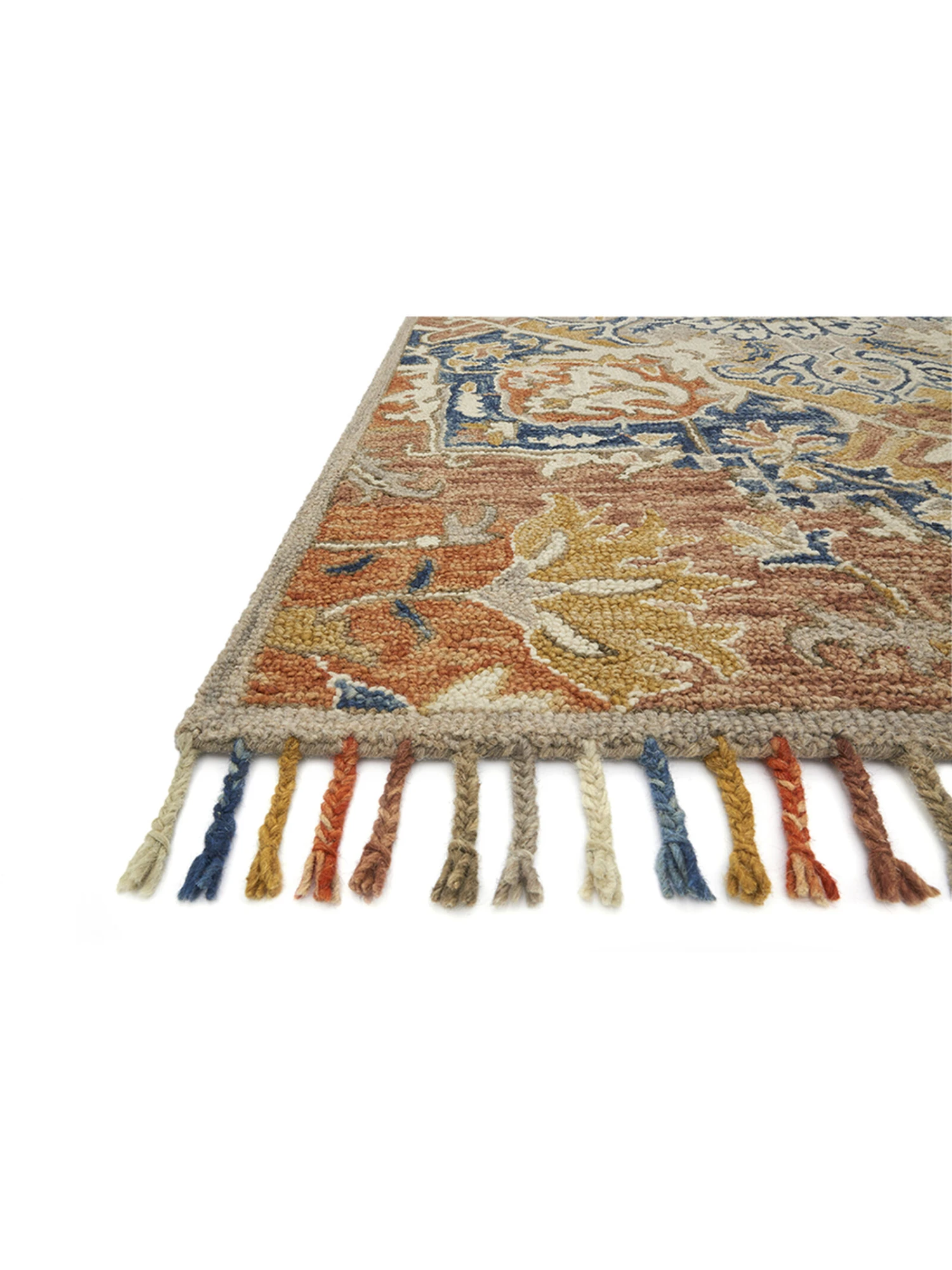Zharah Rust/Blue 9'3" X 13' Rug 4 Zharah Rust/Blue 9'3" X 13' Rug - Image 2