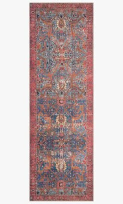 LQ-10 BLUE / RED -Loloi Rugs LORELQ 10BBRE 5Balternate 5D 4