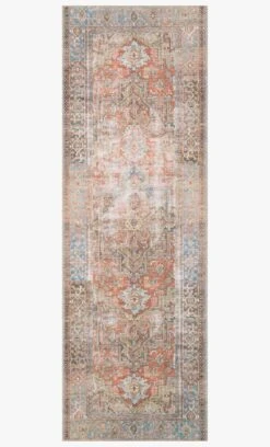 LQ-15 TERRACOTTA / SKY -Loloi Rugs LORELQ 15TCSC 5Balternate 5D 4