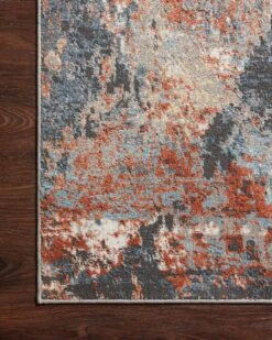 MAE-01 SILVER / APRICOT -Loloi Rugs MAEVMAE 01SIAP 25