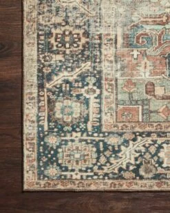 MAT-02 TERRACOTTA / LAGOON -Loloi Rugs MARGMAT 02TCLJ 25