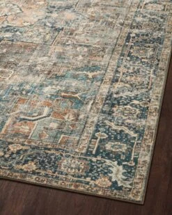 MAT-02 TERRACOTTA / LAGOON -Loloi Rugs MARGMAT 02TCLJ 28