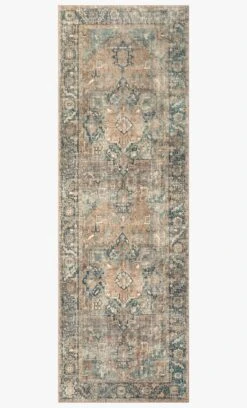 MAT-02 TERRACOTTA / LAGOON -Loloi Rugs MARGMAT 02TCLJ 5Balternate 5D 21 fad7ff37 c221 478f 8ad5 285eefb10128