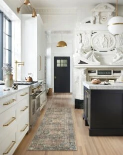 MAT-02 TERRACOTTA / LAGOON -Loloi Rugs MARGMAT 02TCLJ 5Broomscene 5D 13