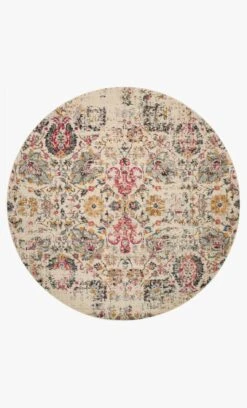 NN-01 IVORY / MULTI -Loloi Rugs NADINN 01IVML 5Balternate 5D 5