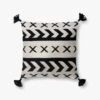 P0502 IN/OUT BLACK / IVORY -Loloi Rugs P051P0502BLIVPIL1 5Bprimary 5D 1